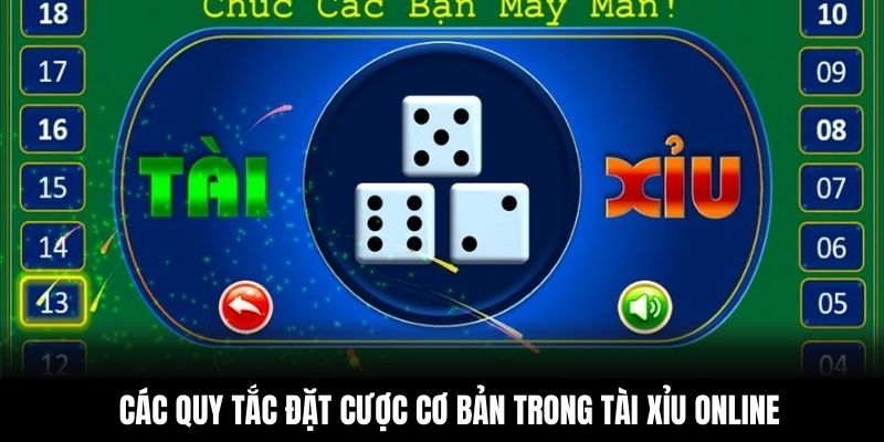 Các quy tắc đặt cược cơ bản trong tài xỉu online